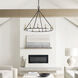 Chapman & Myers Darlana 12 Light 40 inch Aged Iron Single Ring Chandelier Ceiling Light, Large