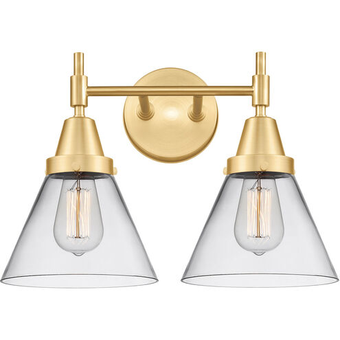 Caden 2 Light 17 inch Satin Gold Bath Vanity Light Wall Light