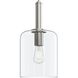 Reines 1 Light 9 inch Brushed Nickel Pendant Ceiling Light