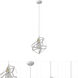 Hedron 1 Light 9.25 inch White Pendant Ceiling Light
