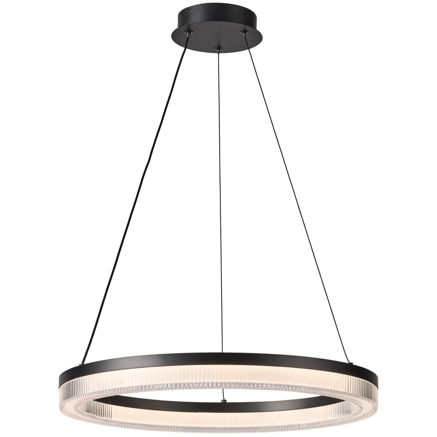 Ari LED 19.7 inch Black Pendant Ceiling Light