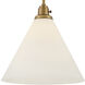Arti 1 Light 15 inch Heritage Brass with Cased Opal Glass Pendant Ceiling Light in Heritage Brass / Cased Opal