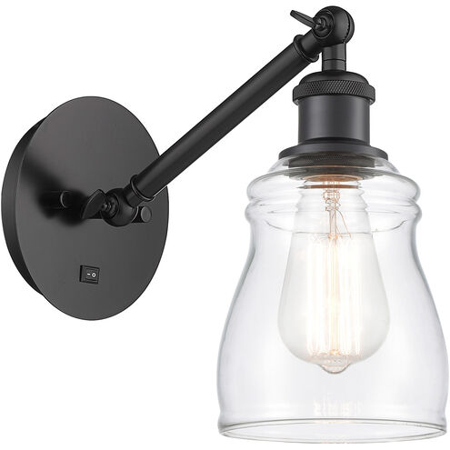 Ballston Ellery 1 Light 5 inch Matte Black Sconce Wall Light