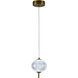 Canada LED 6 inch Brass LED Pendant Ceiling Light