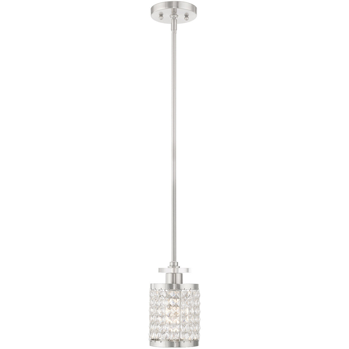 Grammercy 1 Light 5 inch Brushed Nickel Mini Pendant Ceiling Light