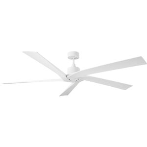 Aspen 70 inch Matte White with Matte White ABS Blades Indoor/Outdoor Ceiling Fan, Coastal
