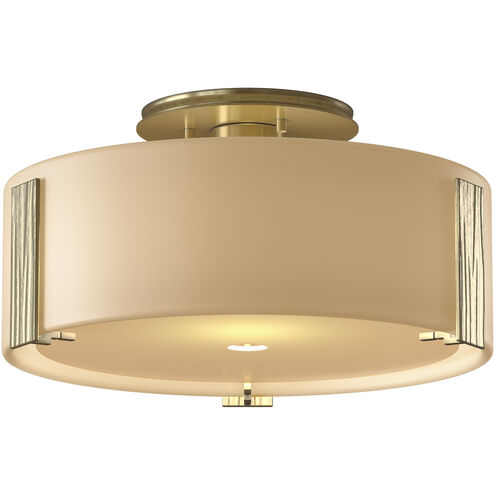 Impressions 1 Light 11.8 inch Modern Brass Semi-Flush Ceiling Light
