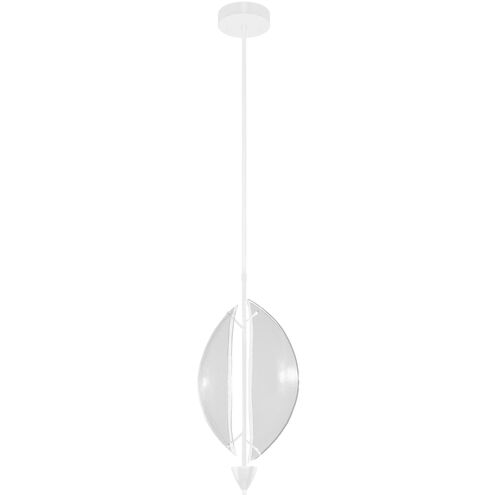 Embark 1 Light 11 inch White Pendant Ceiling Light