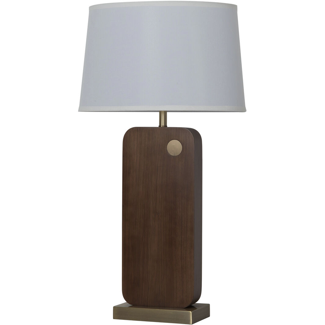 Laurel 30 inch 23.00 watt Dark Walnut and Weathered Brass Table Lamp Portable Light