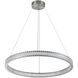 Chevron LED 31.5 inch Brushed Nickel Pendant Ceiling Light