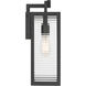 Edgewood 1 Light 16 inch Dark Matte Black Outdoor Wall Sconce
