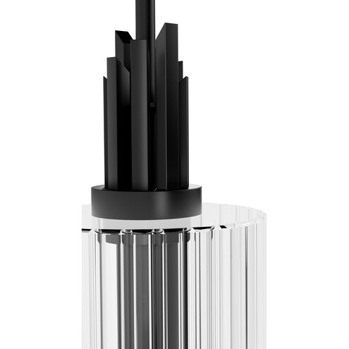 Gatz 1 Light 6 inch Matte Black Mini Pendant Ceiling Light