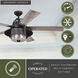 Charleston 56 inch New Bronze with Driftwood-Dark Maple Blades Ceiling Fan