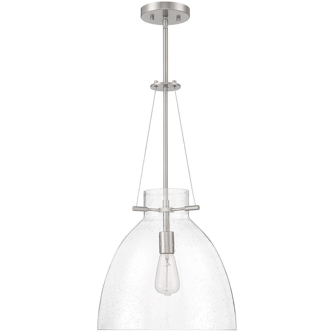 Foster 1 Light 14 inch Satin Nickel Pendant Ceiling Light