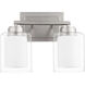 Fort Worth 2 Light 13 inch Satin Nickel Vanity Light Wall Light