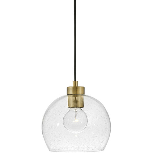 Rumi LED 9 inch Lacquered Brass Pendant Ceiling Light