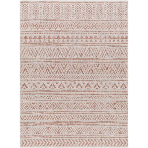 Eagean 108.27 X 78.74 inch Rust/Ivory/Dusty Pink/Dusty Coral Machine Woven Rug in 6.5 x 9, Rectangle