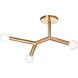 Morgan LED 21.75 inch Aged Brass Semi Flush Mount Ceiling Light