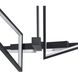 Alfie LED 20 inch Textured Black Chandelier Ceiling Light