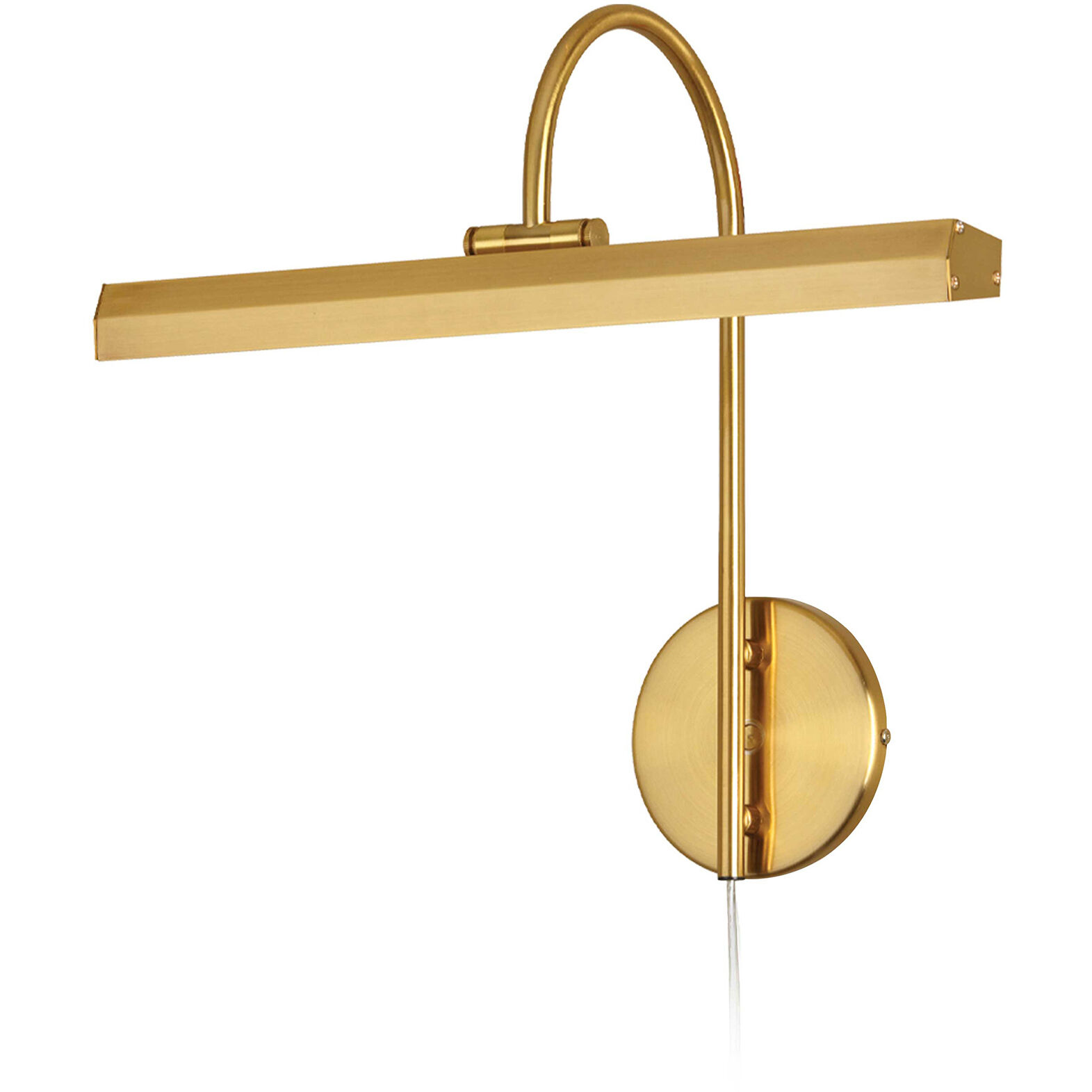 Display/Exhibit 20 watt 16.25 inch Aged Brass Picture Light Wall Light