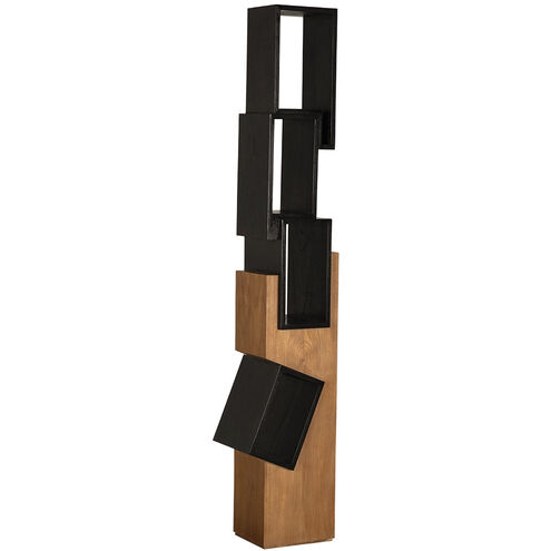 Jackson Charcoal Black and Clear Coat Flat Bookcase