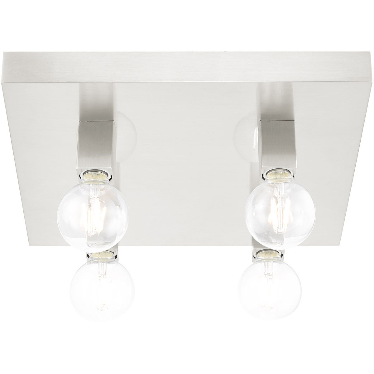 Solna 4 Light 16 inch Brushed Nickel Flush Mount Ceiling Light