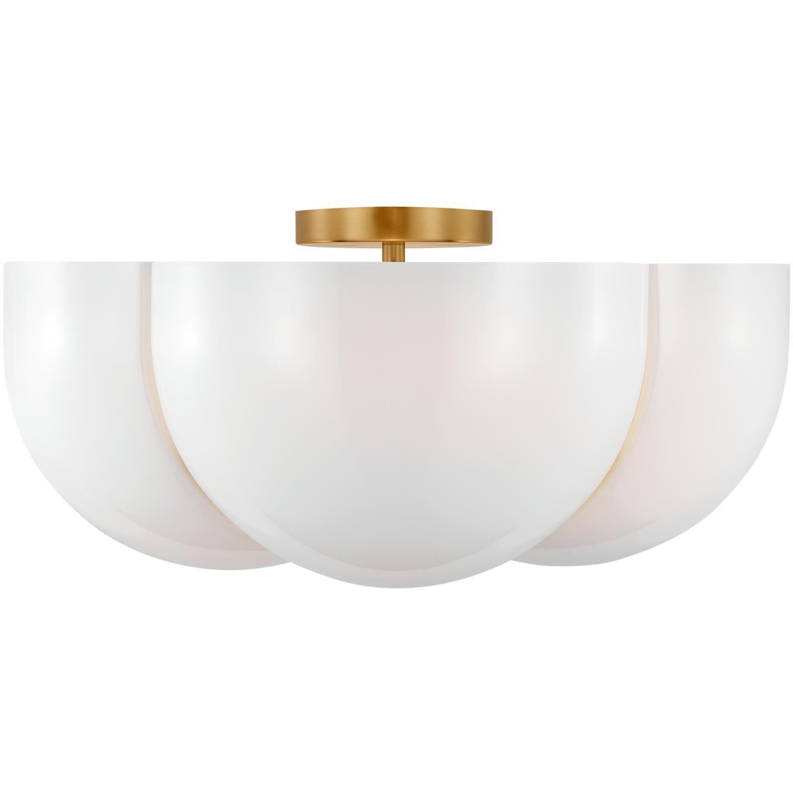 Christiane Lemieux Cheverny 4 Light 20 inch Burnished Brass Semi-Flush Mount Ceiling Light