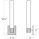 Scepter LED 4.5 inch Polished Chrome Sconce Wall Light