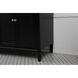 Park Avenue 72 X 22 X 35 inch Black Vanity Sink Set