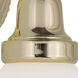 Classic 1 Light 5 inch Polished Brass Single Sconce Wall Light