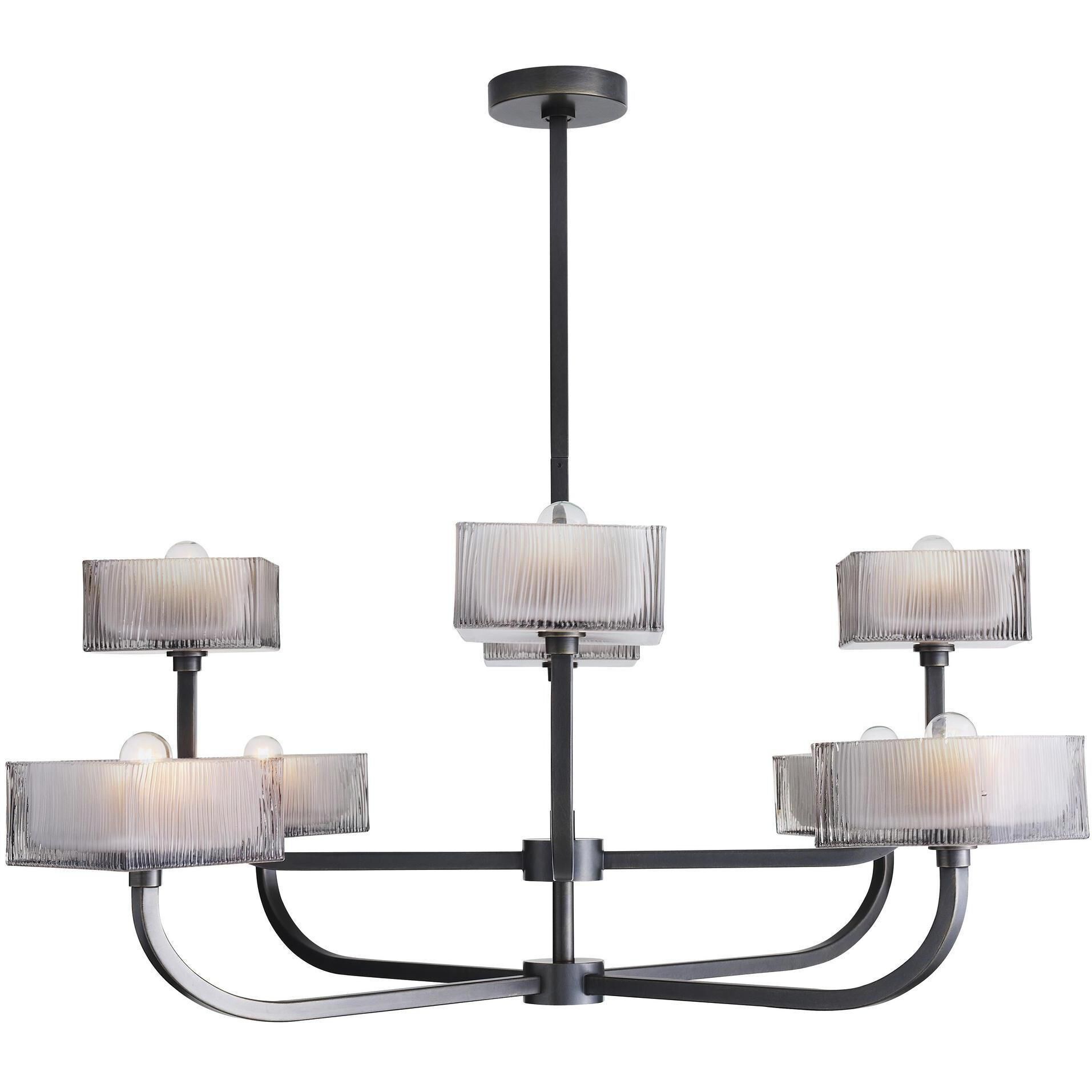 Louis 8 Light 39.5 inch English Bronze Chandelier Ceiling Light
