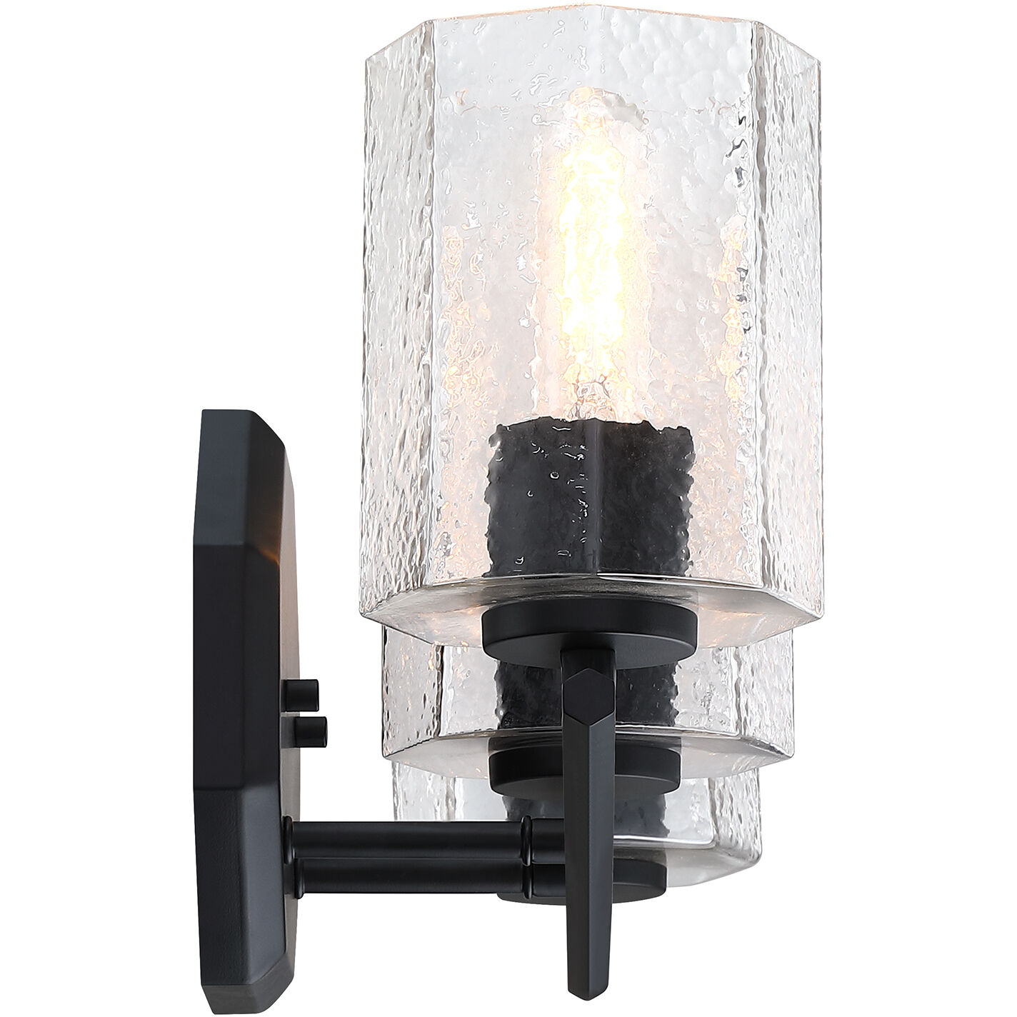Haven 3 Light 24 inch Matte Black Vanity Light Wall Light