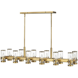 Reeve LED 46 inch Heritage Brass Indoor Linear Chandelier Ceiling Light