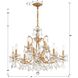 Filmore 12 Light 29 inch Antique Gold Chandelier Ceiling Light in Clear Swarovski Strass
