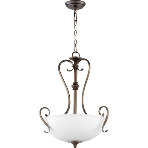 Powell 3 Light 19 inch Oiled Bronze Pendant Ceiling Light