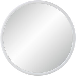 Porpoise 36 X 36 inch Matte White Wall Mirror