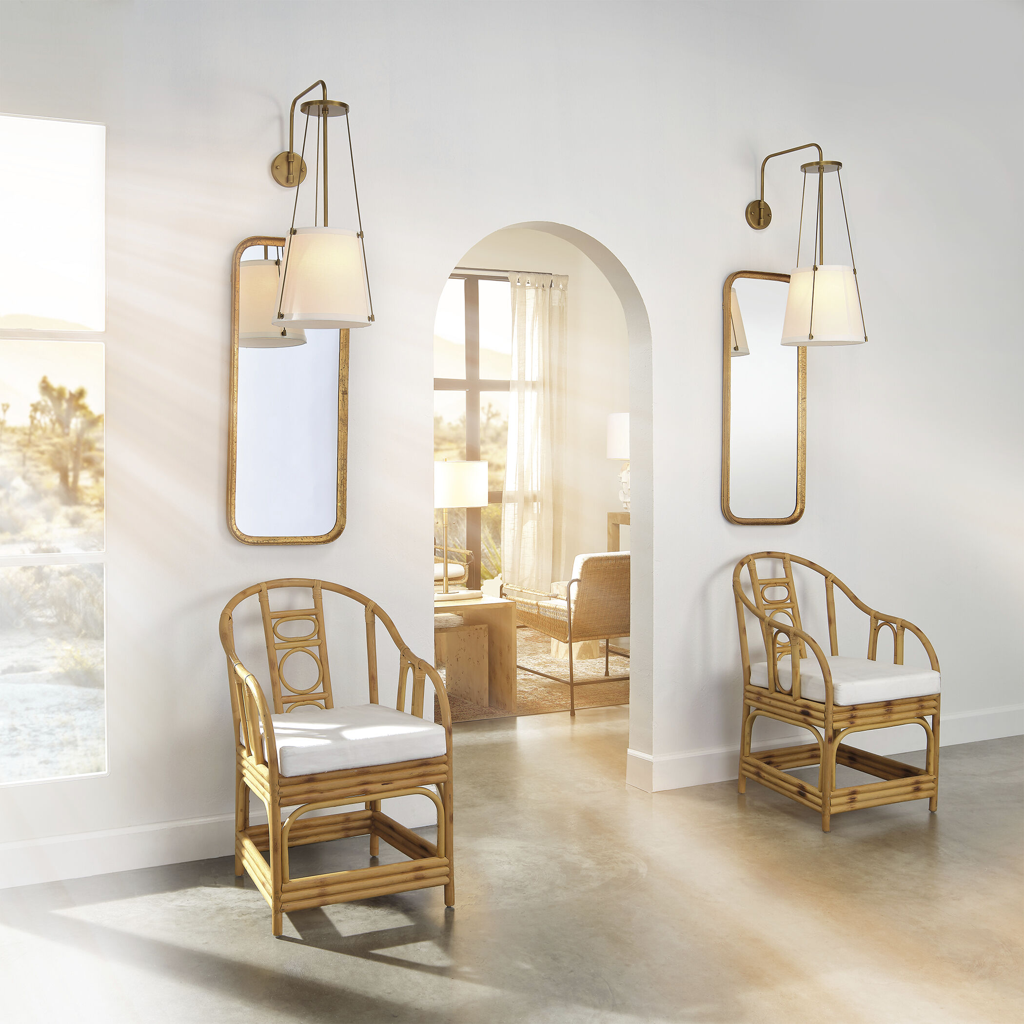 California 1 Light 24 inch Antique Brass Wall Sconce Wall Light