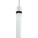 Zigrina 1 Light 5.13 inch Matte White with Satin Brushed Black Pendant Ceiling Light
