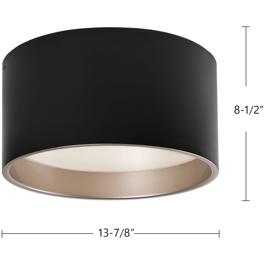 Mousinni LED 13.88 inch White Flush Mount Ceiling Light