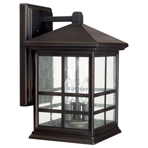 Preston 3 Light 15 inch Old Bronze Outdoor Wall Lantern