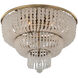 Esperanza 5 Light 18 inch Brushed Champagne Gold Flush Mount Semi Flush Ceiling Light