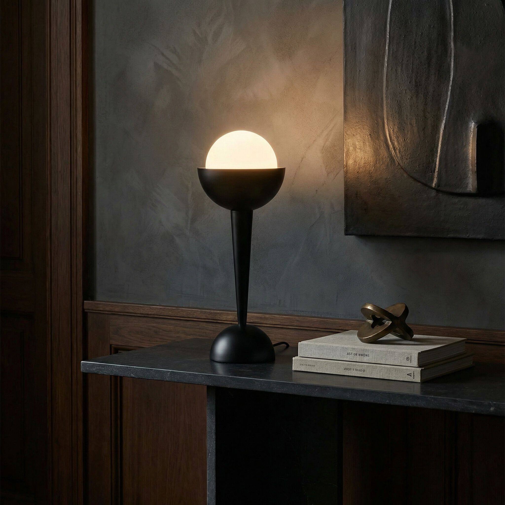 Sunday Morning 26 inch 7.00 watt Matte Black Table Lamp Portable Light