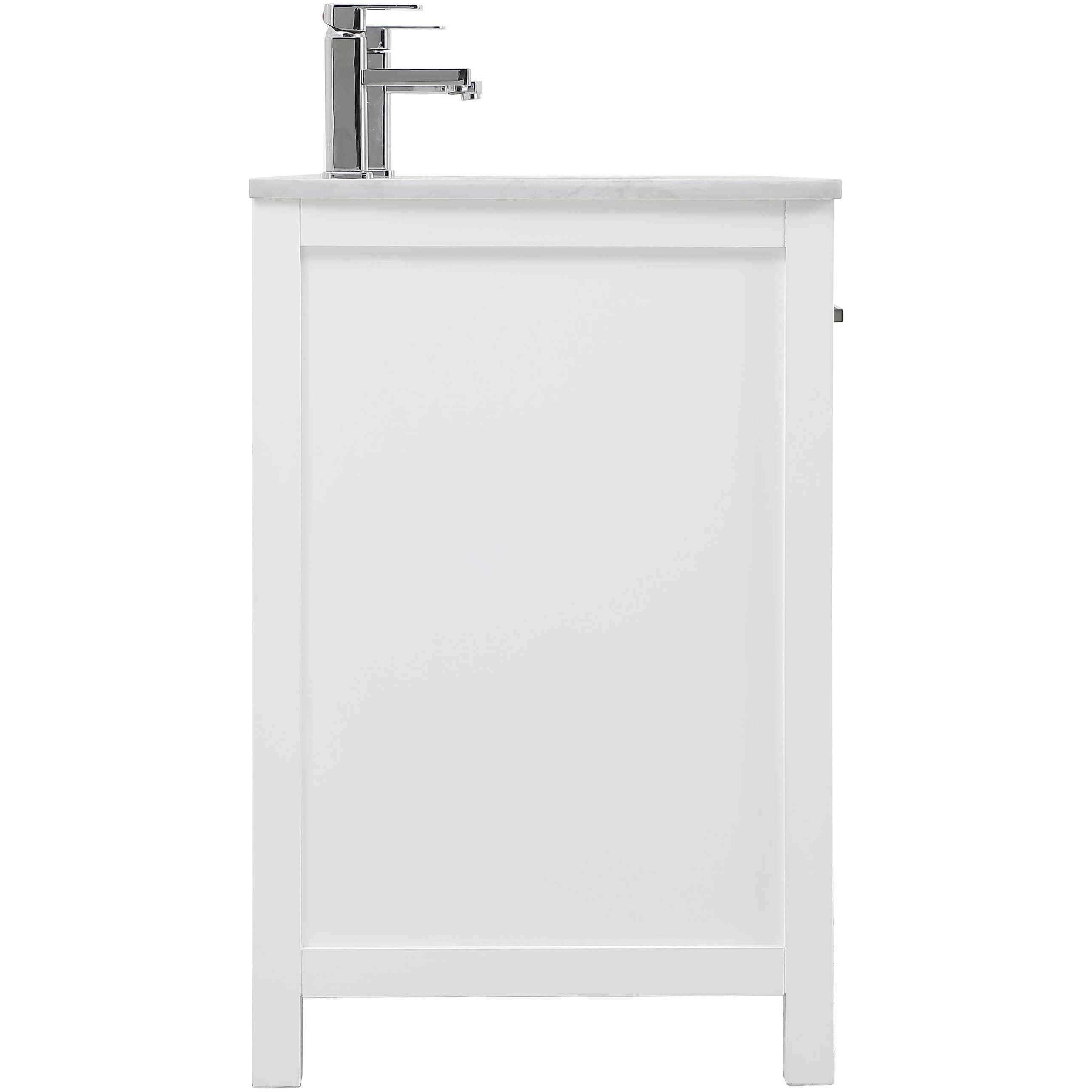 Lewis 54 X 22 X 34 inch White Vanity Sink Set