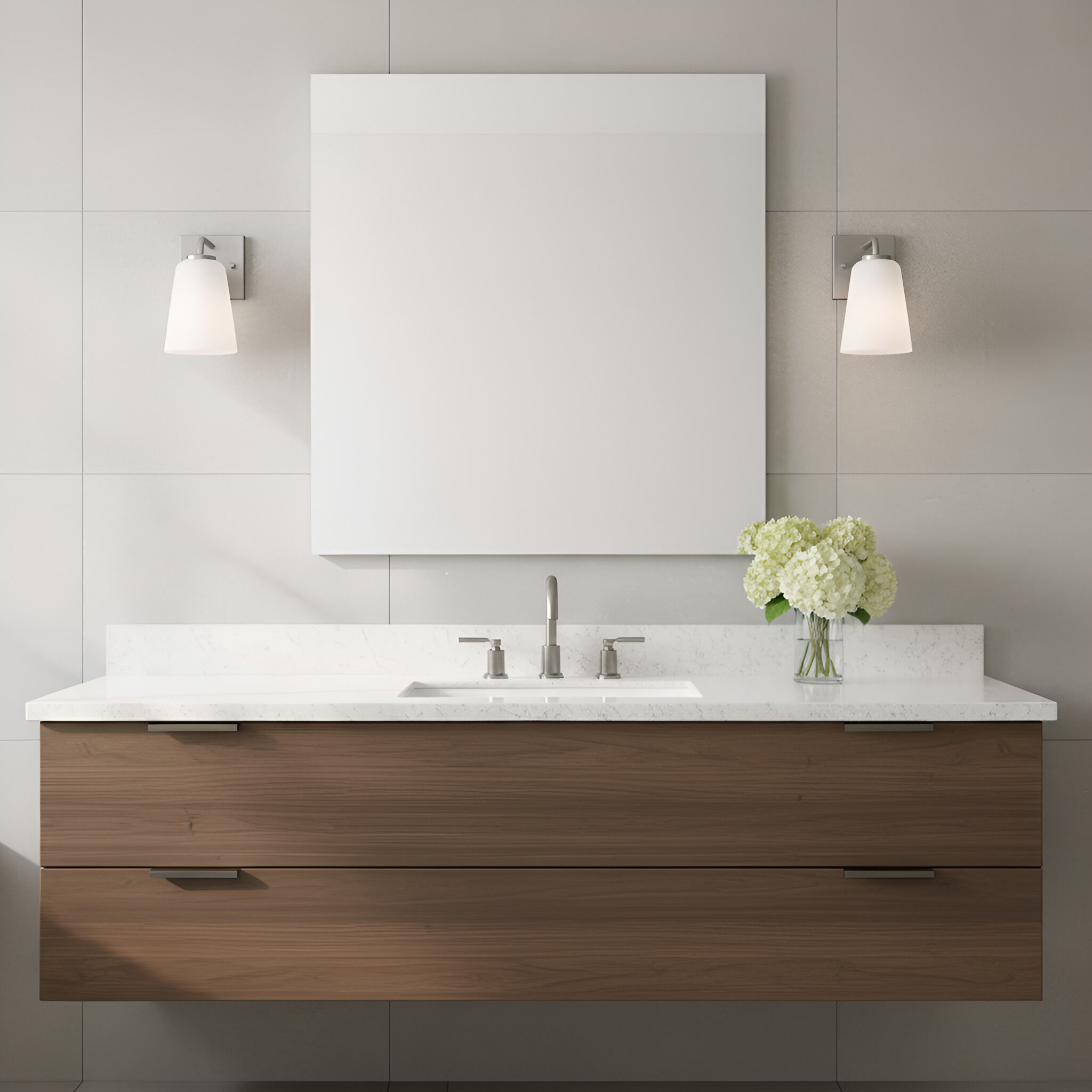 Miles 1 Light 4.5 inch Brushed Nickel Vanity Light Wall Light, Small