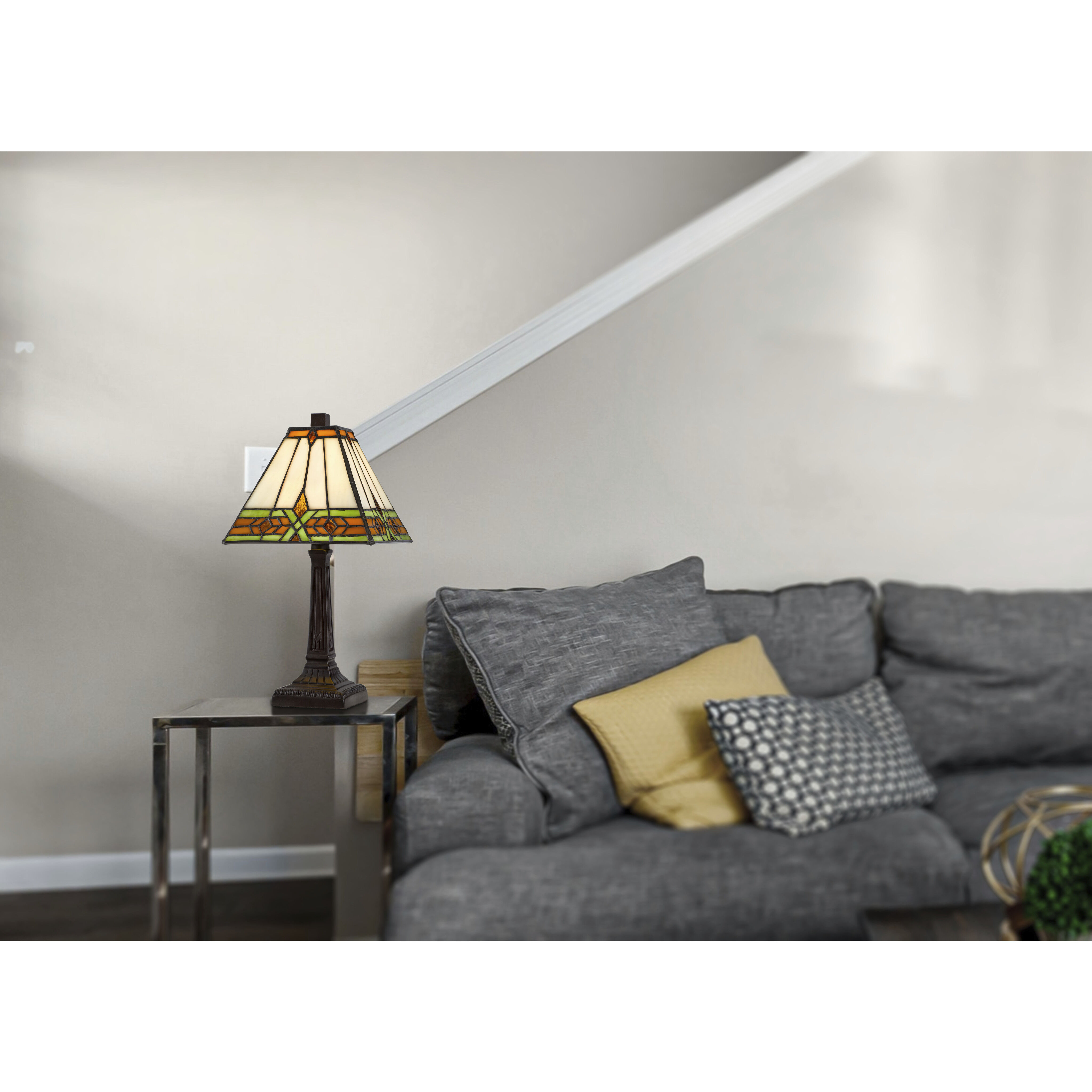 3115 Tiffany 14 inch 40.00 watt Dark Bronze Accent Lamp Portable Light