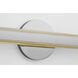 Drew & Jonathan Colt 1 Light 18 inch Chrome Bath Vanity Wall Light
