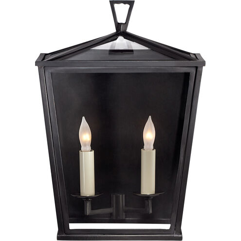 Chapman & Myers DarlanaO 2 Light 14 inch Bronze Outdoor Wall Lantern, Small