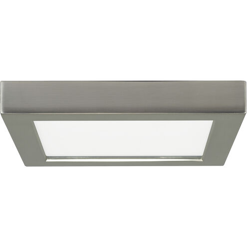 Blink LED 7 inch Brushed Nickel Flush Mount Ceiling Light, Square