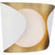 Flare 1 Light 8.5 inch Sand White Vanity Light Wall Light