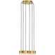 Sean Lavin Gable 6 Light 10.4 inch Hand Rubbed Antique Brass Chandelier Ceiling Light